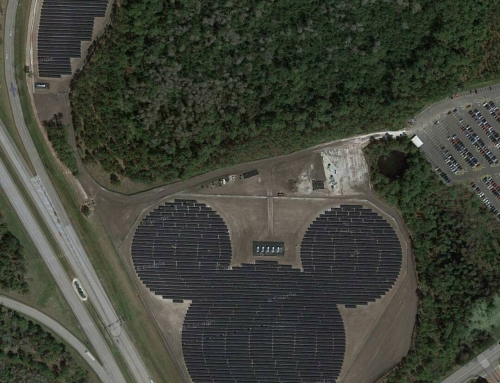 Drove past this solar pv farm a few times in the last couple of days. 48,000 solar pv panels supplying 5 megawatts of electricity into Walt Disney World Orlando