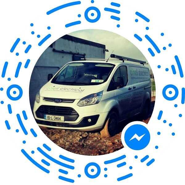 Just scan to start a Facebook messenger chat.